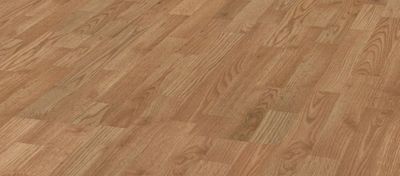 Sol stratifié décor chêne naturel Canmore ép 6 mm 19,3 x 137,6 cm AC3 paquet de 2.921 m² KRONOTEX