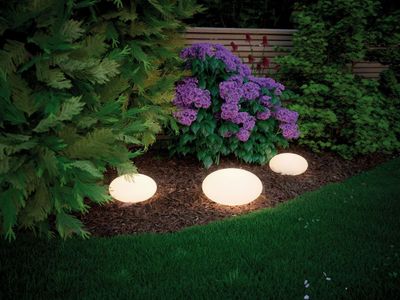 Galet lumineux extérieur LED Ø35cm Plug & Shine IP67 235 lumens blanc chaud - PAULMANN