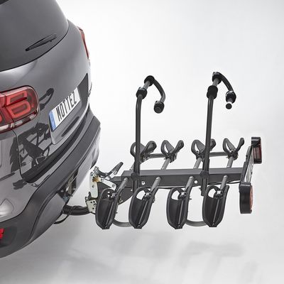 Porte vélo 4 vélos électriques sur attelage rabattable Premium  MOTTEZ