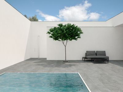 Carrelage de sol extérieur gris MINAS ép 8,20 mm 30 x 60 cm paquet de 1.45 m²