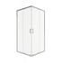 Accès d'angle coulissant 90x90x185 cm profilé chrome verre transparent 4 mm Primera - OCEA