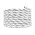 Câble électrique tissu torsadé blanc 3m - TIBELEC