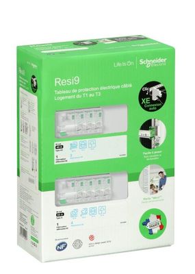 Tableau électrique pré-équipé 2 rangées embrochable pour T1 à T3 - Resi9 XE SCHNEIDER ELECTRIC