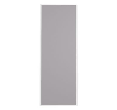 Porte de placard Gris Profil blanc H 248,5 x L 92,2 cm YNGENIO