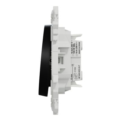 Double interrupteur va-et-vient ou poussoir Odace 2025 noir - SCHNEIDER ELECTRIC