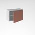 Porte pour meuble hotte de cuisine Lotus Terracotta 42 x 60 cm OFITRES	