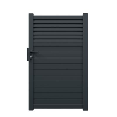 Portillon aluminium JASMIN l.1,00 x H.1,634 m gris livraison directe à domicile GARDEN GATE
