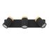 Réglette 3 spots salle de bains GU10 Consuma noir et bois IP44 9W - EGLO