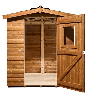 Abri de jardin en bois traité avec plancher 2,25 m², Livraison à domicile incluse - HABRITA
