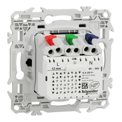 Prise affleurante 2 pôles + terre et prise USB-C 18W Odace 2025 noir - SCHNEIDER ELECTRIC