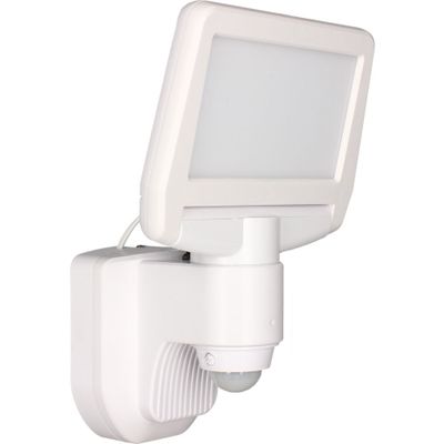 Projecteur extérieur LED solaire + détecteur de mouvements Prisma blanc IP44 1000 lumens blanc neutre - ARLUX