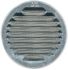 Grille d'aération ronde à persienne en aluminium brut diamètre 80 mm AUTOGYRE