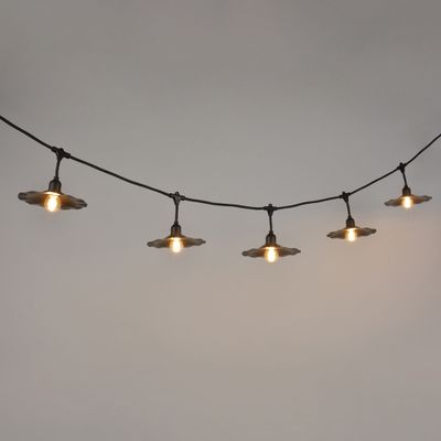 Guirlande lumineuse extérieur E27 6m Musette noir IP44 25W - COREP