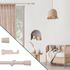 Kit de tringle à rideaux en bois 2 m diam 28 mm Finition Bois - MOBOIS