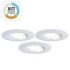 Spots LED encastrables salle de bain IP65 et BBC orientables whiteswitch Blanc par 3 - Calla PAULMANN