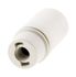 Douille électrique E14 plastique blanc - ZENITECH