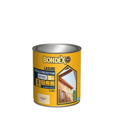 Lasure totale protection 5 ans incolore satin 1 L - BONDEX