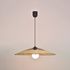 Suspension E27 15W Ø55 cm métal noir et corde tressée - Mahina COREP