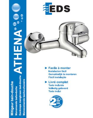Mitigeur de baignoire mécanique chromé Athena EUROPEENNE DE DISTRIBUTION