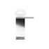 Pied carré réglable hauteur 100 mm aluminium REI