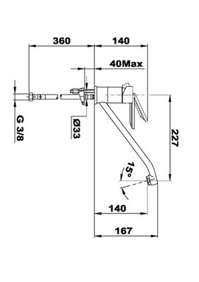 Robinet de cuisine Chrome Tango Plus NF - ESSEBAGNO