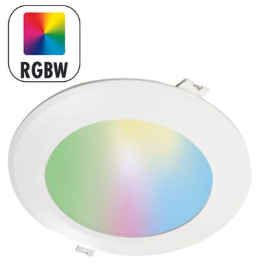Spot LED encastrable extra-plat connecté WiFi multicolore + blanc Blanc - Onyx2 ARLUX