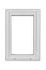 Fenêtre PVC blanc 1 vantail oscillo-battant tirant droit H.95 x l. 60 cm CLOSY