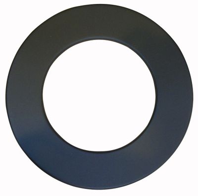 Rosace de finition inox galvanisé noir diamètre 150 mm POUJOULAT