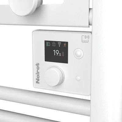 Sèche-serviettes à inertie fluide connecté ACTIBAIN 500W blanc - NOIROT
