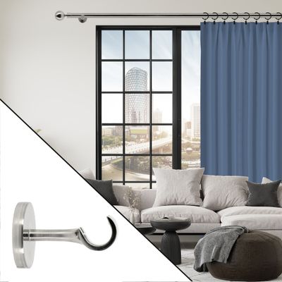 Support ouvert en métal diam 20 mm Finition Chrome par 2 - MOBOIS