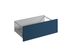 Façade tiroir pour meuble de cuisine Lotus bleu indigo mat 27,6 x 80 cm OFITRES