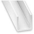 Profilé U PVC blanc 6,2 x 8,7 x 6,2 x 1,2 mm intérieur 6,3 mm 1 m CQFD