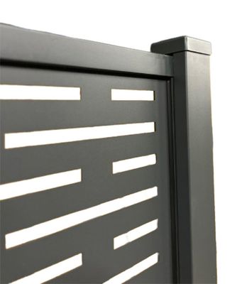 Kit rails alu anthracite pour panneau brise vue Element - 23 x 86 x 1760 mm - OLG