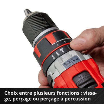 Perceuse à percussion sans fil 18 V POWER X CHANGE TE-CD 18/50 Li-i (Brushless, 2 batteries) - EINHELL