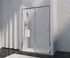 Porte de douche coulissante 140x200 cm profilé chrome verre transparent 8 mm Signature - OCEA