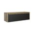 Meuble de salle de bains Iris dune noir 100 cm