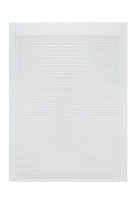 Baie vitrée coulissante pré-montée blanche 2 vantaux 2 rails avec volet roulant filaire l.2400 x H.2150 mm CLOSY