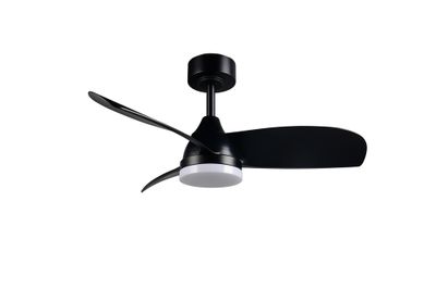 Ventilateur de plafond avec lumière LED + télécommande Noir Ø90cm - Helsinki REALITY