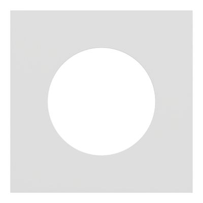 Plaque de finition 1 poste Odace 2025 Métal  effet céramique blanc / blanc - SCHNEIDER ELECTRIC