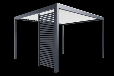 Parois ajourée pour pergola SOFIA gris 0,96 m - ORIAL