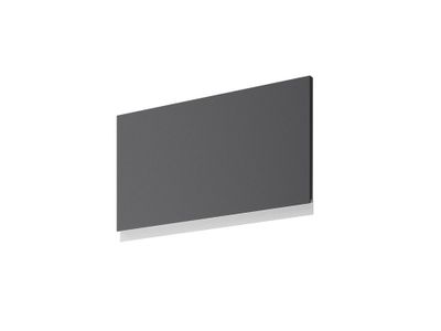 Porte transversale avec poignée intégrée pour meuble haut de cuisine Mallorca gris plomb mat 35 x 60 cm OFITRES