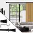 Kit de tringle à rideaux extensible en métal de 1.60 à 3 m diam 16 mm Finition Noir mat - MOBOIS