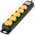 Multiprise étanche IP44 avec clapets 5 prises + interrupteur - GEFOM