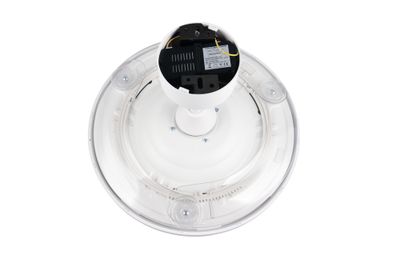 Ventilateur de plafond à pales rétractables LED + télécommande Blanc Ø106cm - Kasfjord REALITY