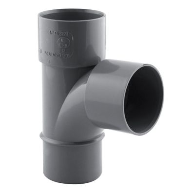 Culotte PVC évacuation 87° mâle/femelle Ø40 - FITT