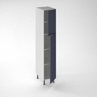 Porte pour colonne de cuisine Lotus bleu marine mat 130 x 40 cm OFITRES