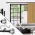 Kit de tringle à rideaux extensible en métal de 1.20 à 2.10 m diam 16 à 19 mm Finition noir mat - MOBOIS