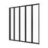Pare-baignoire 5 volets pivotants noir mat 143 X 125 cm Five AURLANE