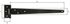 Penture anglaise 400 mm noir ALBERTS