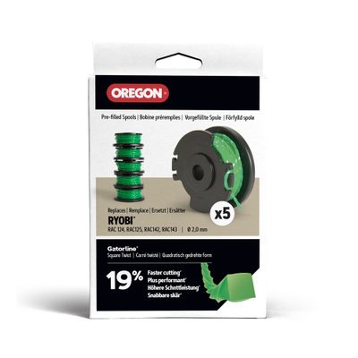 Bobine de fil de coupe bordure Ø 2 mm pré- remplies par 5